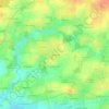 La Martelièreの地形図、標高、地勢