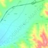 旧德义の地形図、標高、地勢