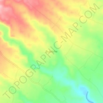 Buloloheの地形図、標高、地勢
