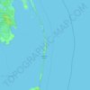 Outer Banksの地形図、標高、地勢