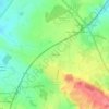 La Boucherieの地形図、標高、地勢