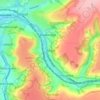 Thruppの地形図、標高、地勢