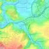 Freiendiezの地形図、標高、地勢