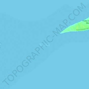 Latonduの地形図、標高、地勢