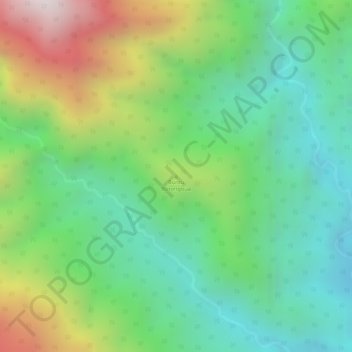 Buntu Borongbuaの地形図、標高、地勢