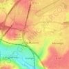 Domaine de Bel Abordの地形図、標高、地勢