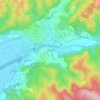 Aurafrèdeの地形図、標高、地勢