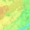 Donkの地形図、標高、地勢