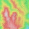 竜ヶ岳の地形図、標高、地勢
