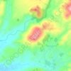 Saturniaの地形図、標高、地勢