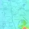 Kampung Jana Sambunganの地形図、標高、地勢