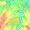 Maulhamの地形図、標高、地勢