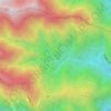 慈恩の地形図、標高、地勢