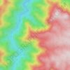 Black Springsの地形図、標高、地勢