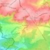 Feschauxの地形図、標高、地勢