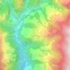 Bhotangの地形図、標高、地勢