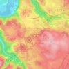 La Blatteの地形図、標高、地勢