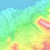 Tejinaの地形図、標高、地勢