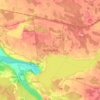 Aizkraukleの地形図、標高、地勢