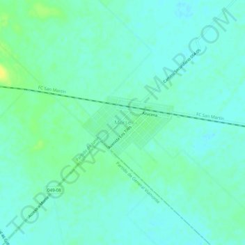 Morseの地形図、標高、地勢