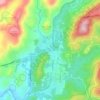 Linvilleの地形図、標高、地勢