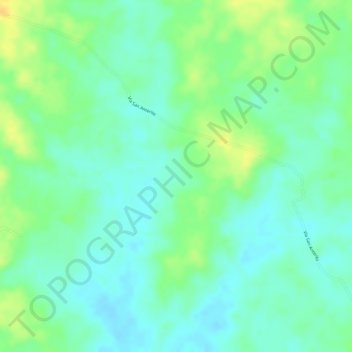 El Pozonの地形図、標高、地勢