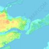 Paynesvilleの地形図、標高、地勢