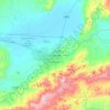 エルズルムの地形図、標高、地勢