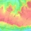Vaubesnardの地形図、標高、地勢