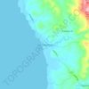 San Franciscoの地形図、標高、地勢