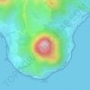 Morne Larcherの地形図、標高、地勢