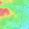La Plumeの地形図、標高、地勢