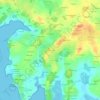 Mane Er Groezの地形図、標高、地勢