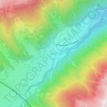 Schlossoirの地形図、標高、地勢