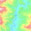 San Luis del Ríoの地形図、標高、地勢