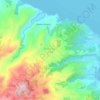 Roche Bon Dieuの地形図、標高、地勢