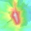 Mount Taylorの地形図、標高、地勢