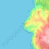 Cape Rocaの地形図、標高、地勢