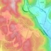 大穴(日咩坂鐘乳穴)の地形図、標高、地勢