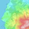 Ulgueiraの地形図、標高、地勢