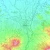 Bogorの地形図、標高、地勢