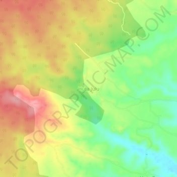 Huta Juluの地形図、標高、地勢