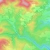 La Croizilleの地形図、標高、地勢