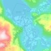 Storslettの地形図、標高、地勢