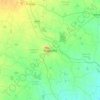 Nalgondaの地形図、標高、地勢