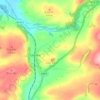 Tai-gwynionの地形図、標高、地勢