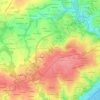 Menguenの地形図、標高、地勢