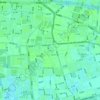 小海地の地形図、標高、地勢