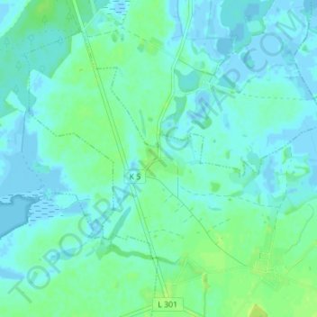 Silenzの地形図、標高、地勢