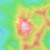 日光白根山の地形図、標高、地勢